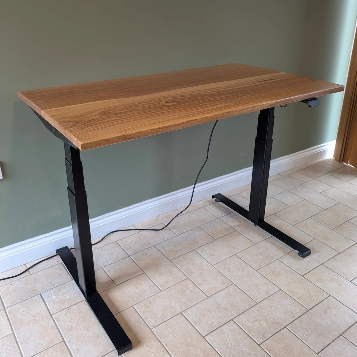 Character Oak Desktop - Wide‑Board Solid Oak Desk - Made to Order