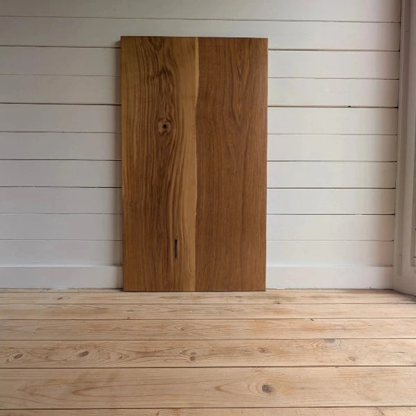 Character Oak Desktop - Wide‑Board Solid Oak Desk - Made to Order