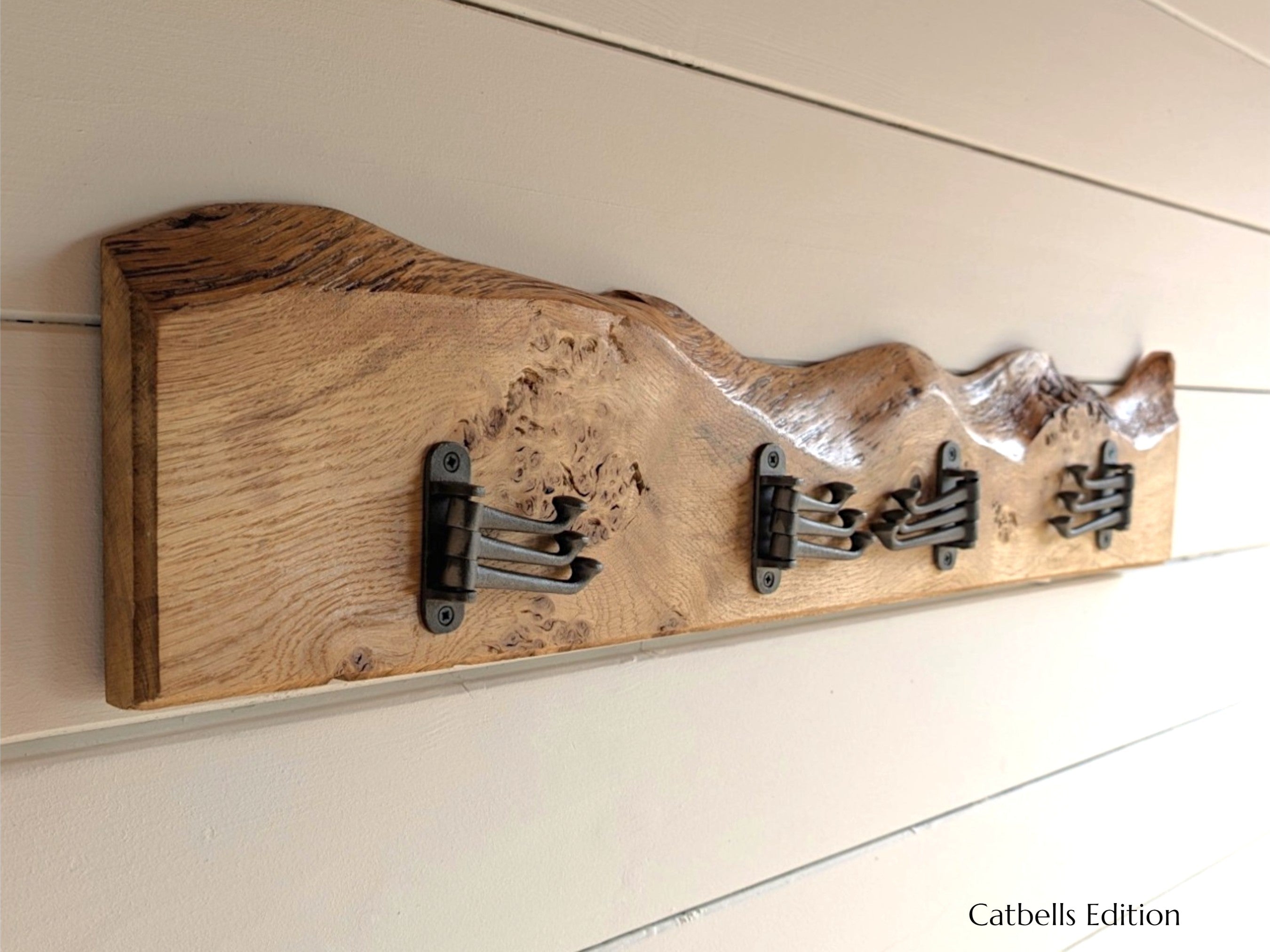Catbells Edition - Live Edge Pippy Oak Coat Rack