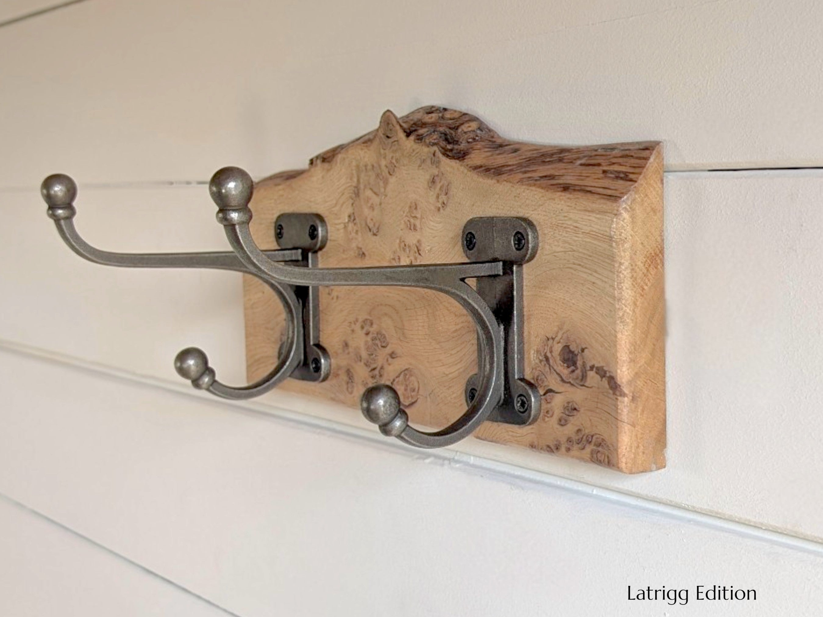 Latrigg Edition - Live Edge Pippy Oak Coat Rack