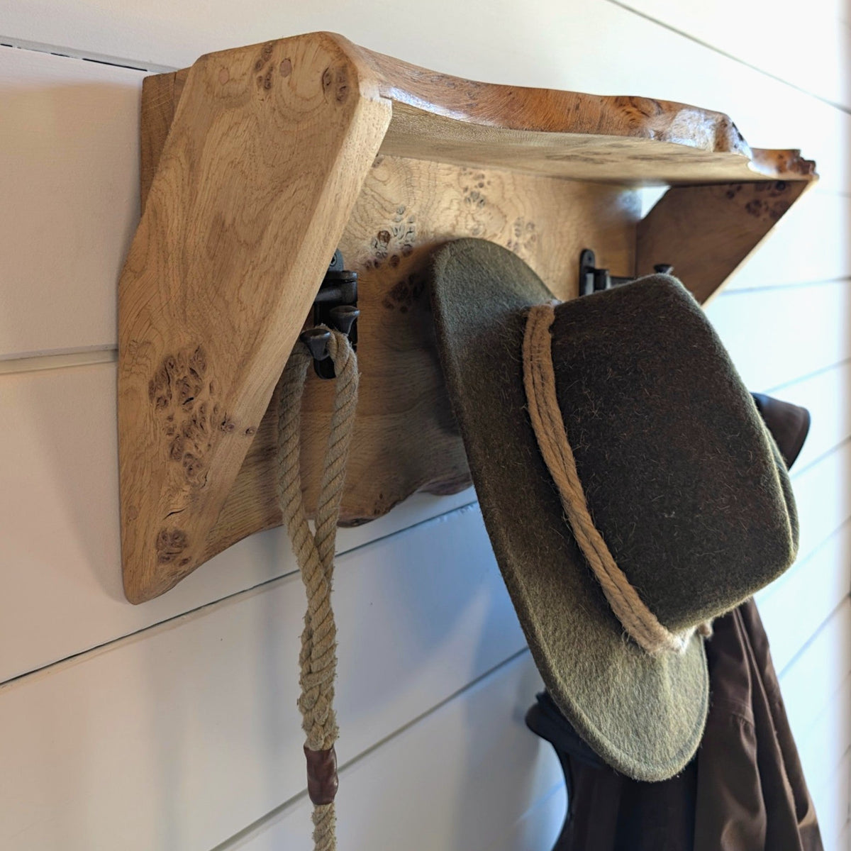 Coat Rack and Shelf