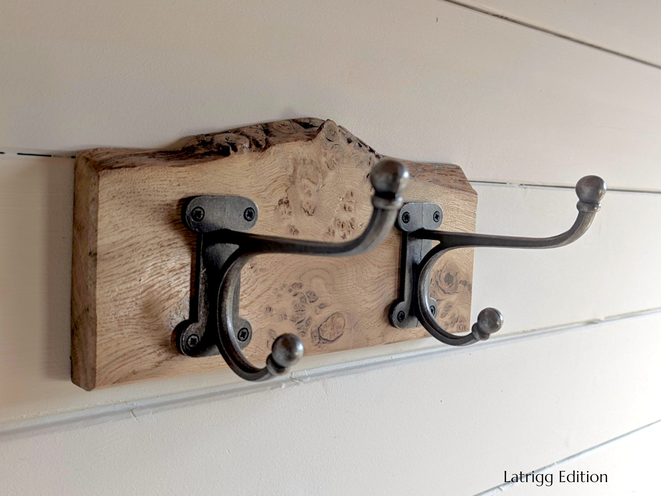 Latrigg Edition - Live Edge Pippy Oak Coat Rack