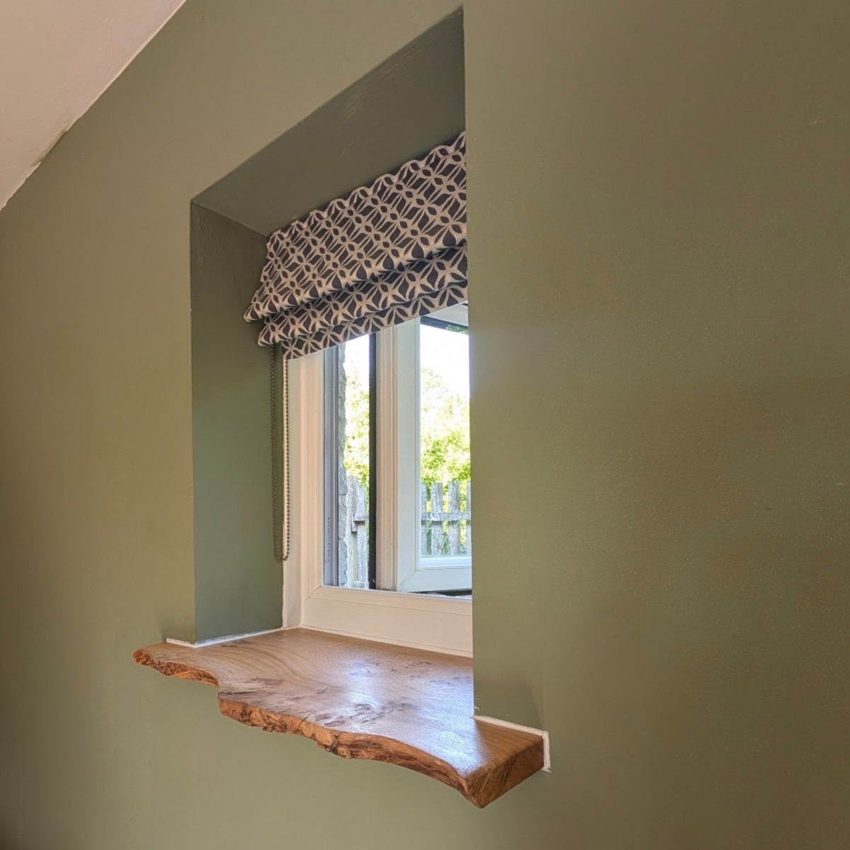 Live Edge Pippy Oak Window Sill — Made to Measure