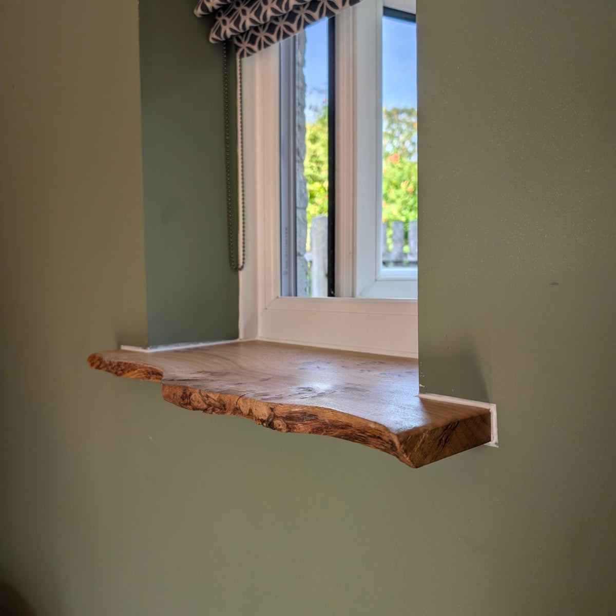 Live Edge Pippy Oak Window Sill — Made to Measure