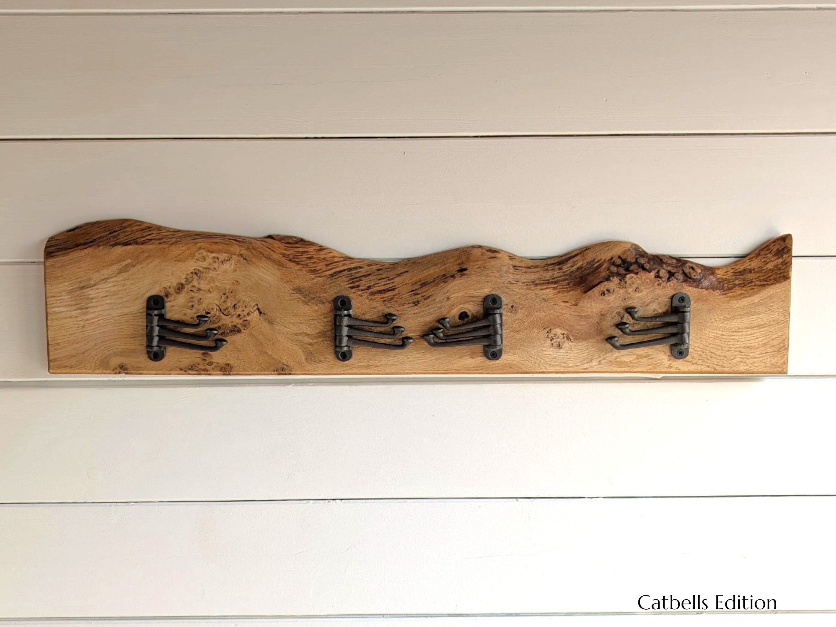 Catbells Edition - Live Edge Pippy Oak Coat Rack